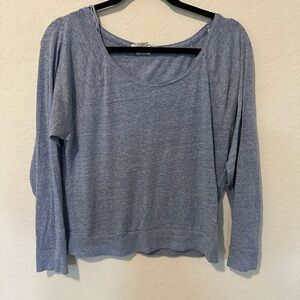 Victoria's Secret Heather Blue Long Sleeve Top